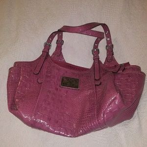 Faux alligator handbag